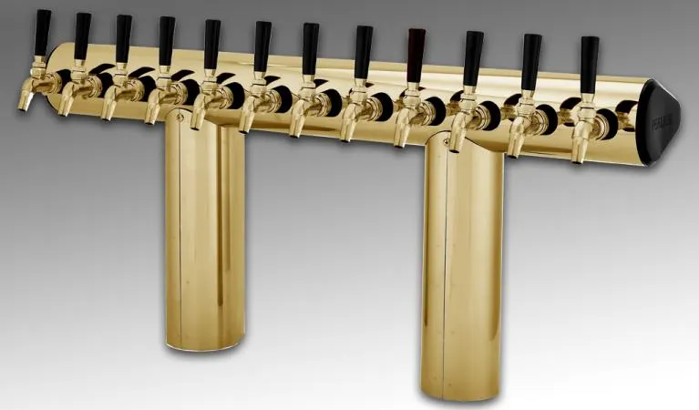Perlick 66500-5BTF Winged Tee Draft Beer Dispensing Tower