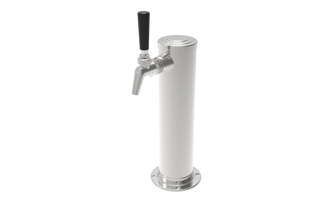 Perlick 69526-1DA-R Draft Arm Beer Kit, Chrome Faucet, 8" Tubing, Air Distributor, Connectors, Kit