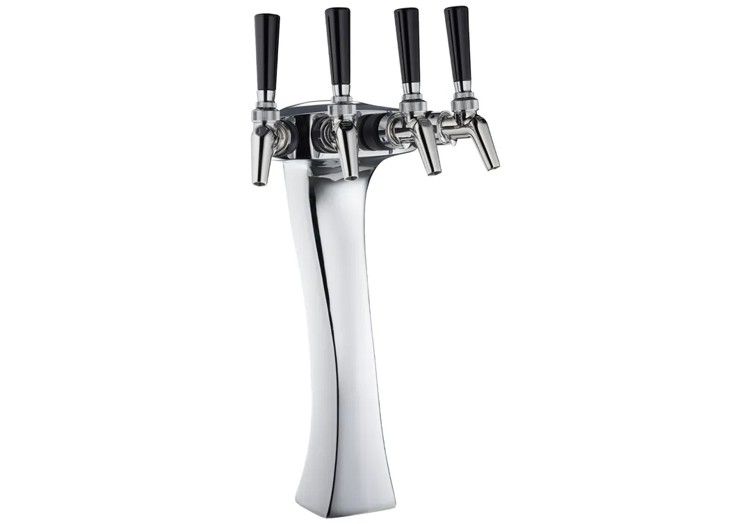 Perlick 69526W-4P@3 Panther Style Wine Dispenser Kits, 4 Faucets, Above Third Door