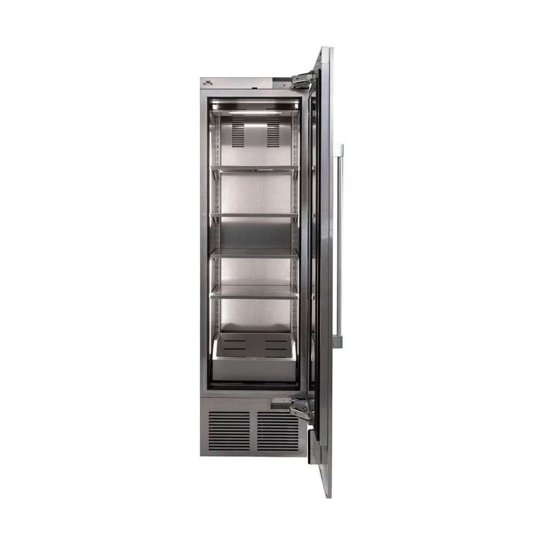 Perlick CC24B-2-4LL 12.6 cu ft Glass Door Refrigerator, Stainless Steel, 4 Shelves, LED Light, R600a