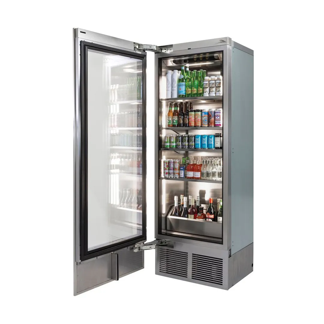 Perlick CC30B-2-4RL - 29" Zone Glass Door Refrigerator, 16.9 cu ft, Stainless Steel, 4 Shelves, LED, R600a