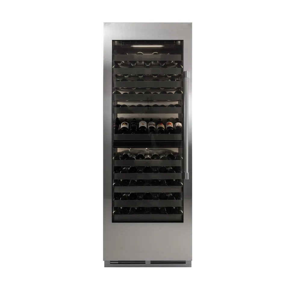 Perlick CC30D-2-4LL Wine Cooler, 29" W × 24" D × 84" H, 16.9 Cu Ft., 100‑Bottle, Lock, R600a, 115V