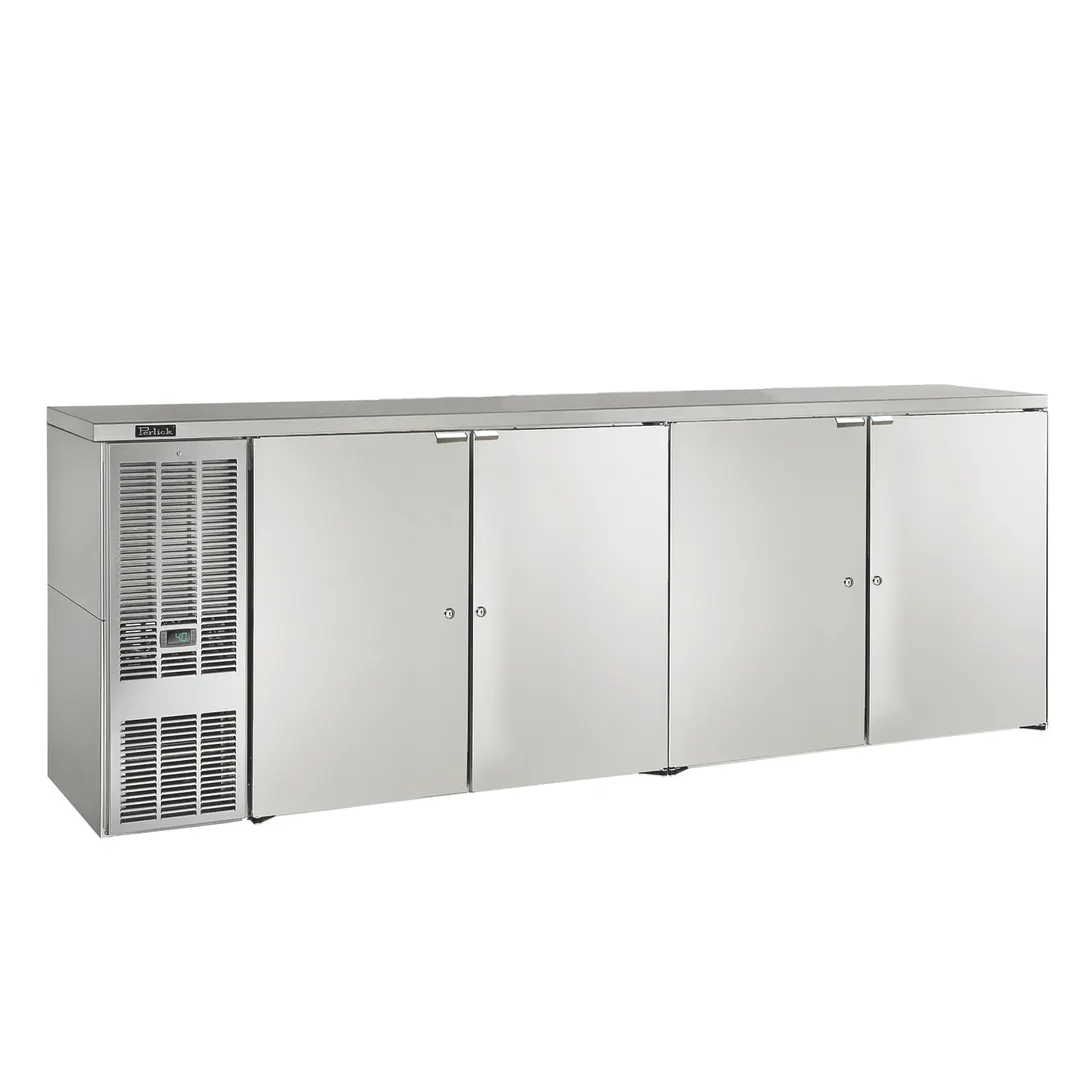 Perlick DDS108 108" Draft Beer Cooler 5 Half‑Barrel (33.5 cu ft) Stainless 73"Side‑Mount Compressor