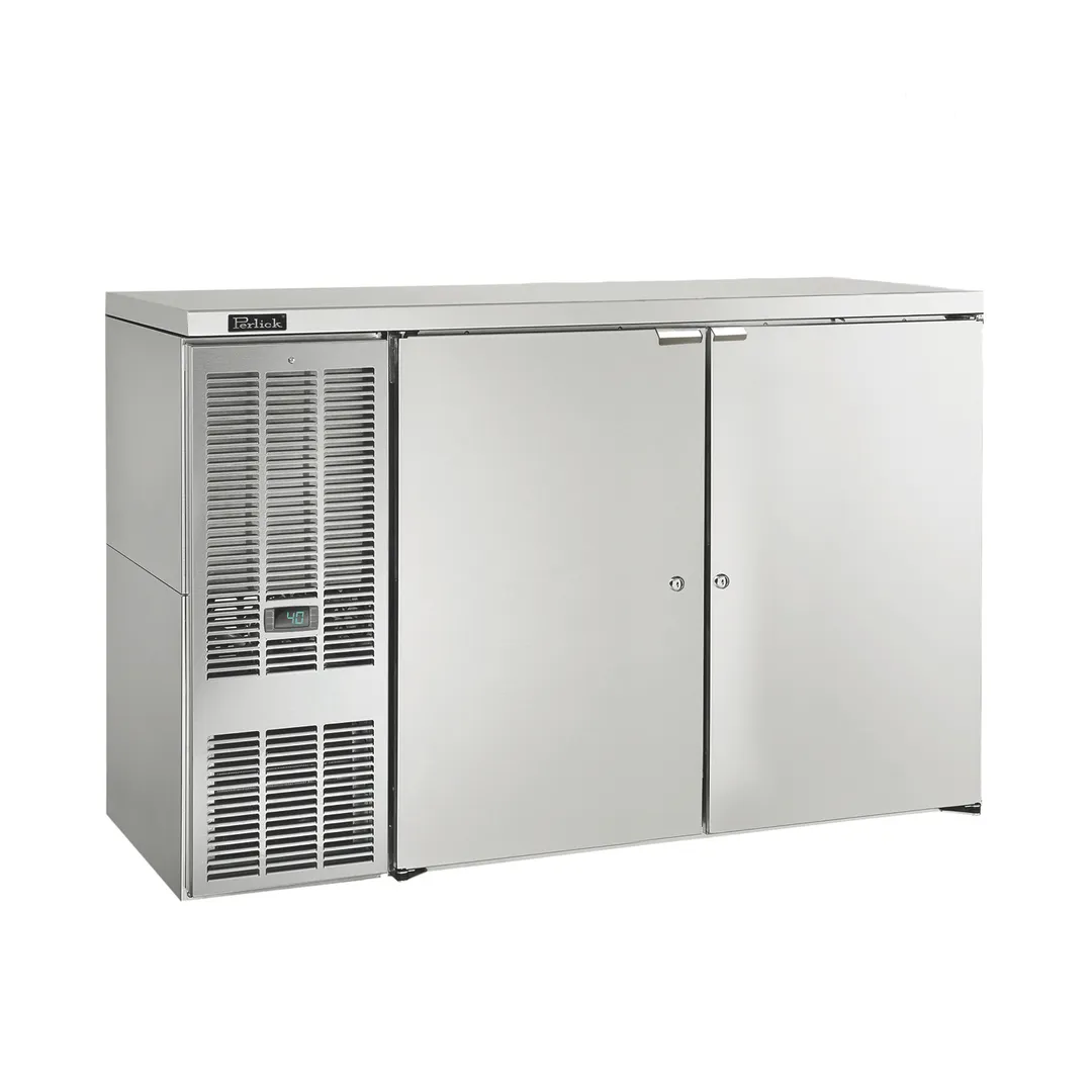 Perlick DDS60 60" Beer Cooler, Stainless, Holds 2½ Barrels, 33-40°F, 1/5 HP R290, Auto Defrost
