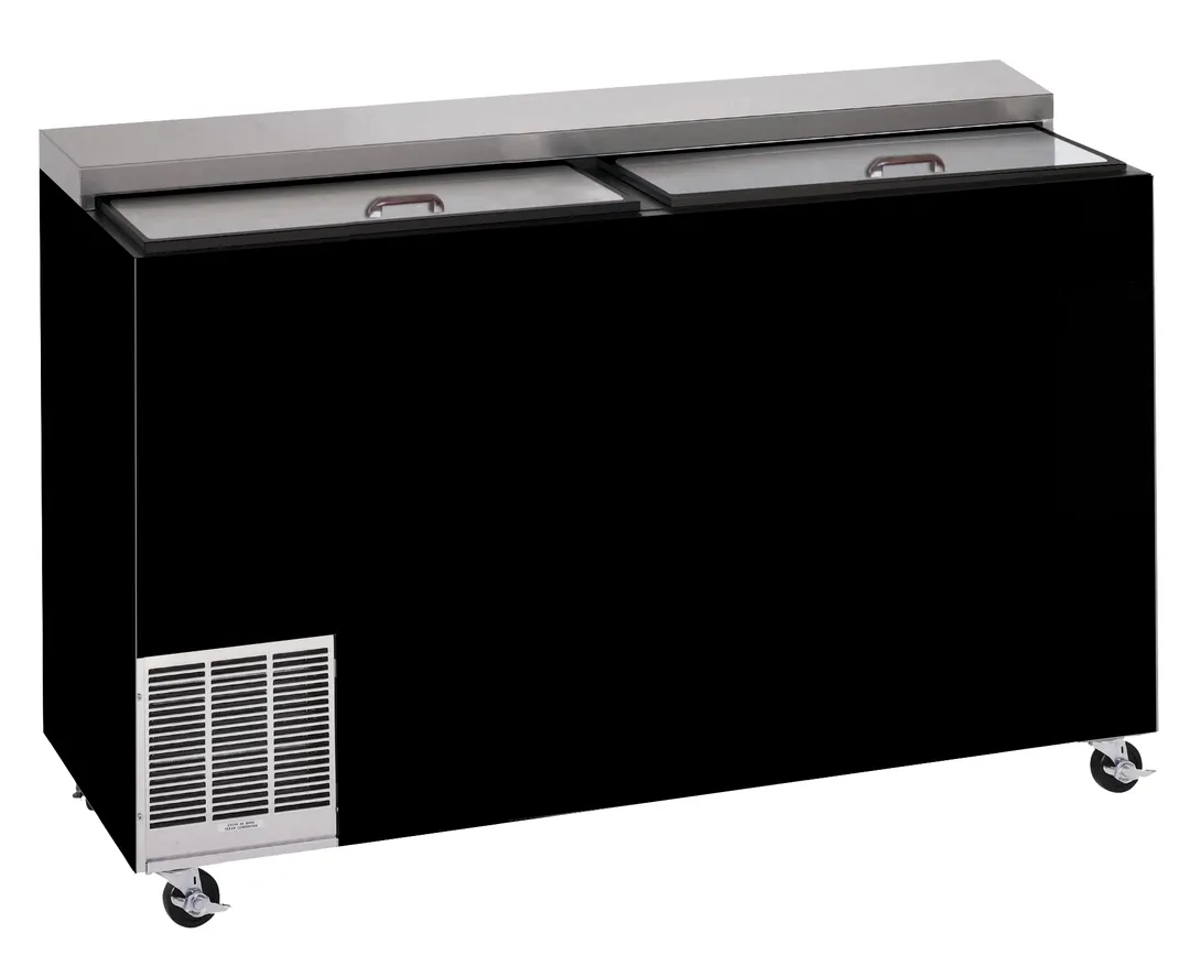 Perlick FR48RT-BS-STK 48" Glass Froster, 12.5 cu ft, Black Exterior, -10°F to 10°F, 120V R290