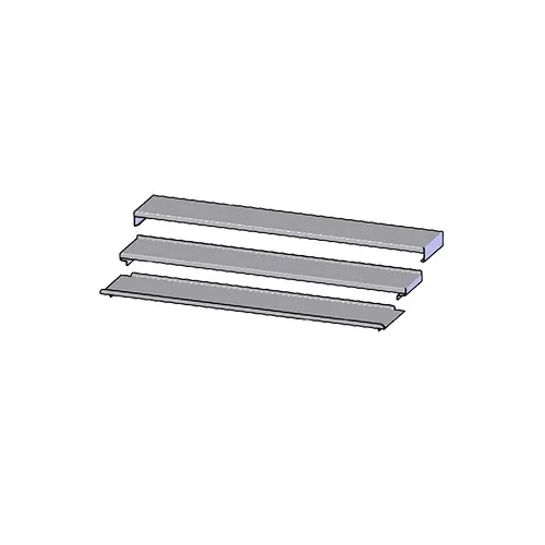 Perlick ICC-C42 Ice Chest Covers, 3-Piece Sliding Assembly, 42" Wide Front & Back Panels, S.Steel