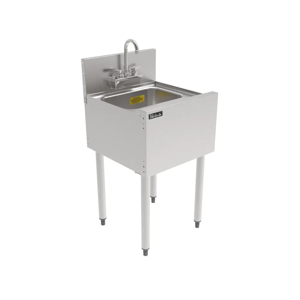 Perlick TS18DS Ts Series Underbar Wet Waste Sink Unit, 12"W X 18-9/16"D