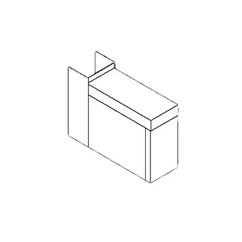 Perlick TS6CO Underbar Add-On Unit TS Series Filler Section w/ Access Cutout, Flat Top