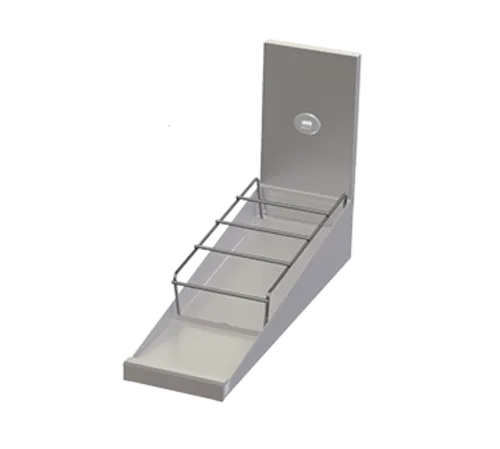 Perlick TSCE8SSR Slanted Liquor Rack, 8" Width, Holds 12 3‑3/4" Bottles, Adjustable Feet, NSF