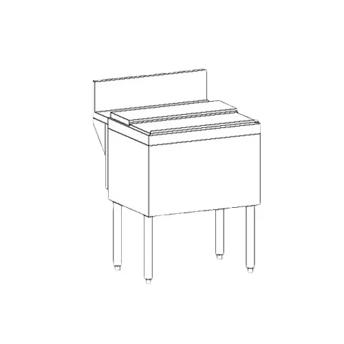 Perlick TSD18IC Underbar Ice Bin/Cocktail Unit with 35 lbs. Ice Capacity