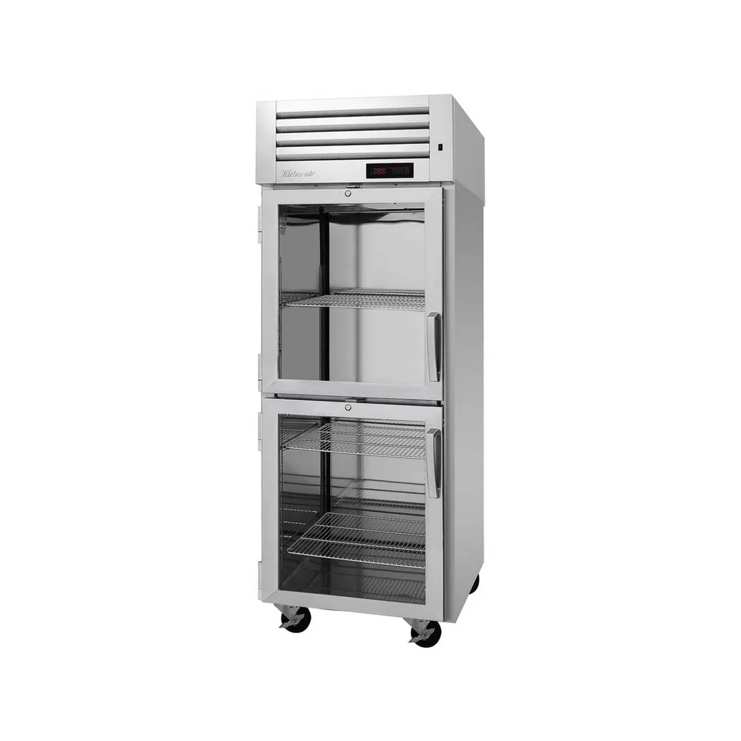Turbo Air PRO-26-2H-G "Heated Holding Cabinet, 1-Section, 2 Glass Doors, 24.8 cu ft, 1550W, 115V