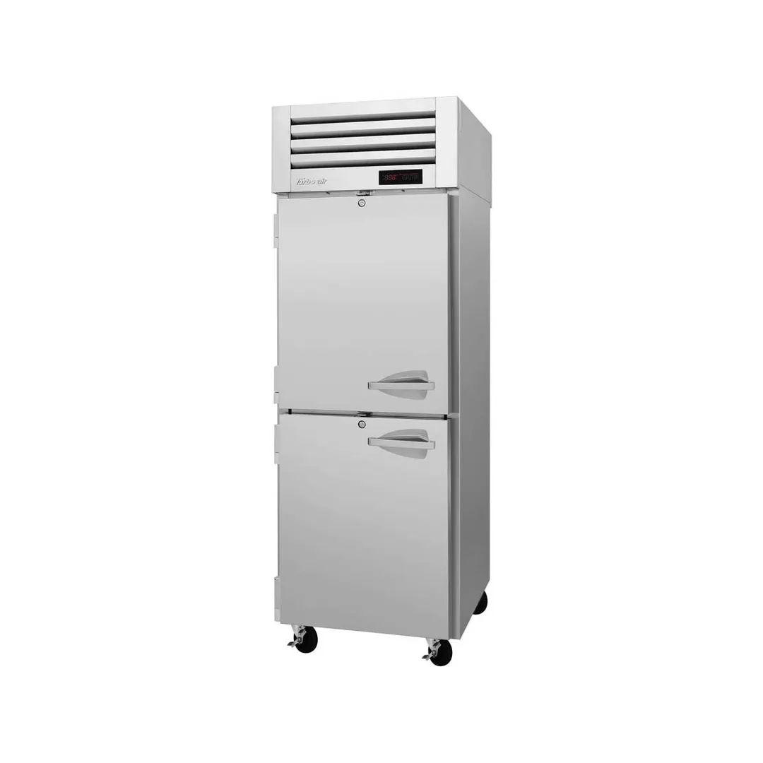 Turbo Air PRO-26-2H(-L) 1-Section 2-Door Heated Holding Cabinet, 24.7 cu ft, Stainless Steel, Solid Doors, 3 Wire Shelves