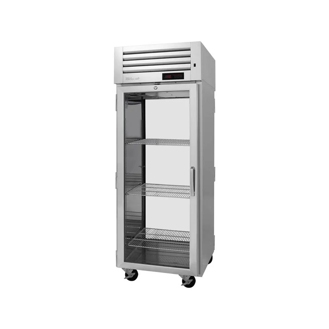 Turbo Air PRO-26H2-G-PT(-L) 1-Section 2-Door Glass Heated Holding Cabinet, 26.4 cu ft, 1550W, Stainless Steel