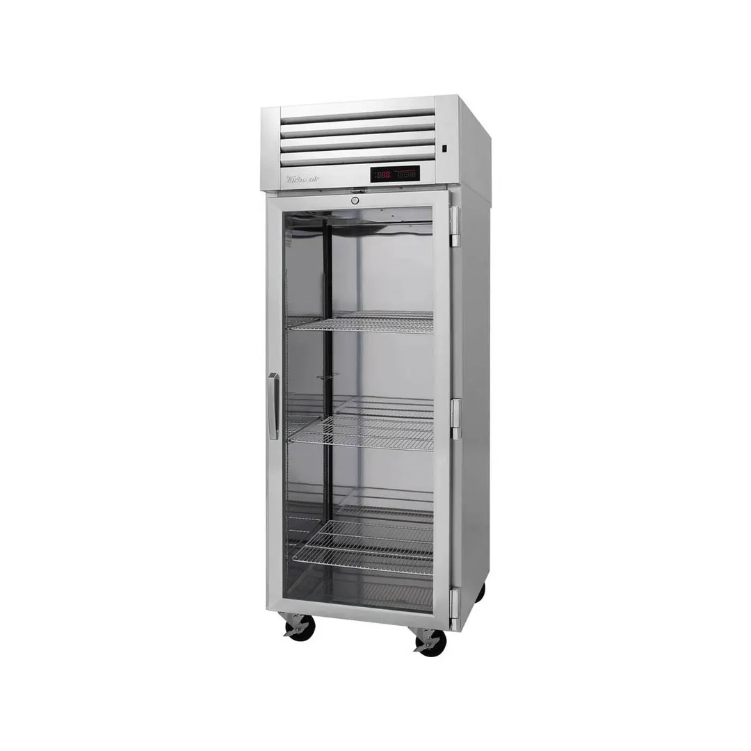 Turbo Air PRO-26H2-G(-L) 1-Section Heated Holding Cabinet, 24.8 cu ft, Glass Door, 1550W, 208/115V, Stainless Steel