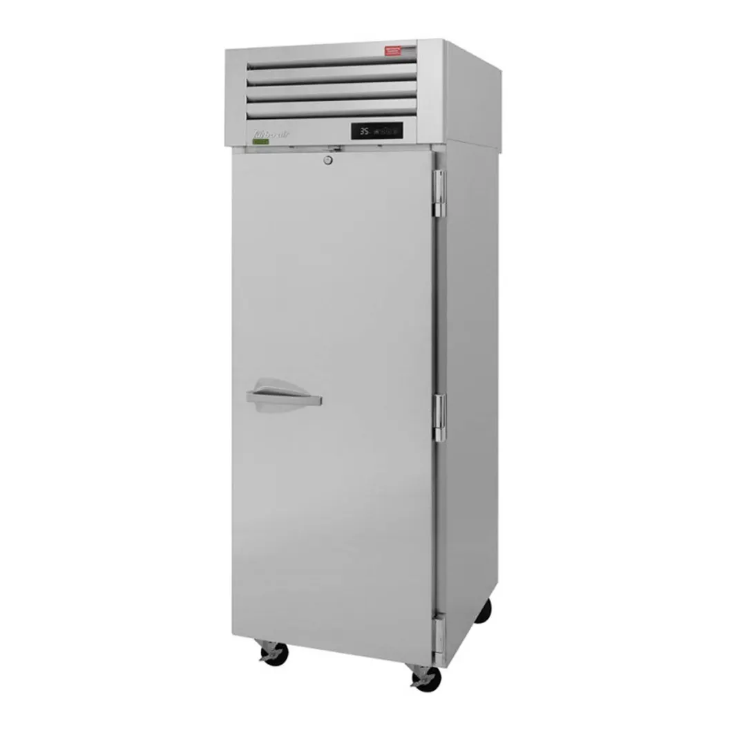 Turbo Air PRO-26R-PT-N 1-Section Pass-Thru Refrigerator w/ 2 Solid Right Hinged Doors, Top Mount, Stainless Steel, 27 cu. ft.