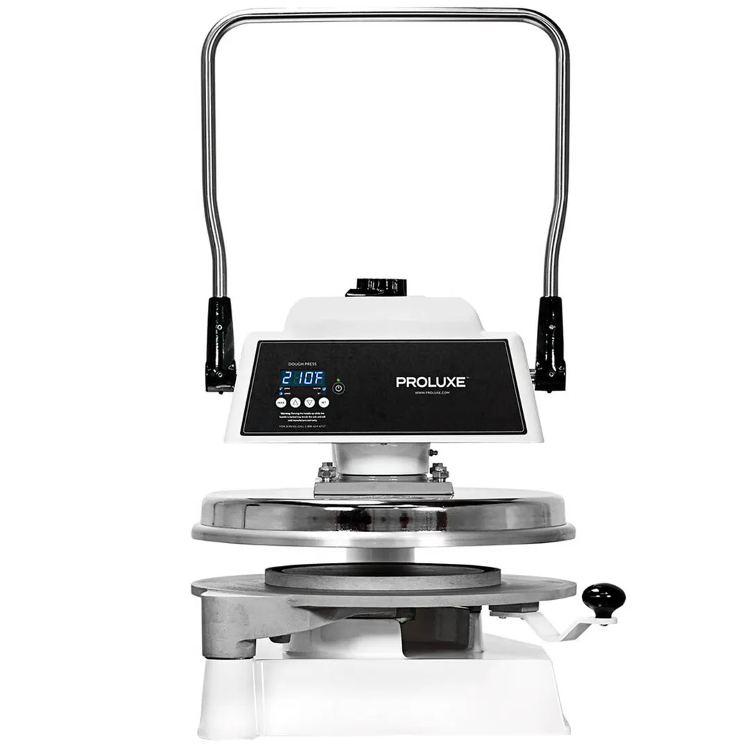 Proluxe DP1100M Endurance X1M 18" Manual Pizza Dough Press, Heated Upper Platen, Optional Mold Inserts