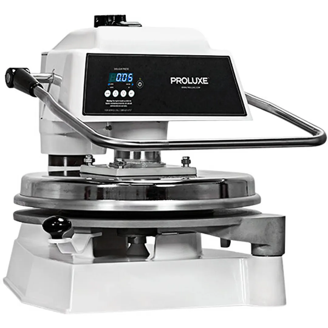 Proluxe DP1100M Endurance X1M 18" Manual Pizza Dough Press, Heated Upper Platen, Optional Mold Inserts