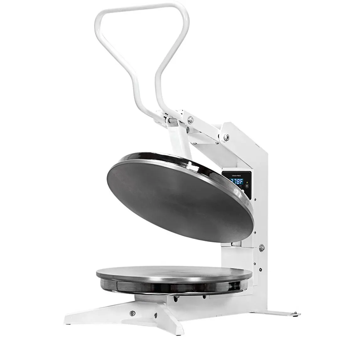 Proluxe PP2018 Flex X2 18" Manual Clamshell Pizza Dough Press with Dual Heat and Digital Temperature Control 