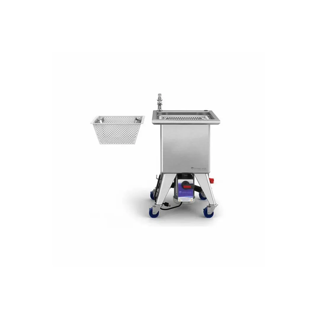 Power Soak SS-S-115-1 Silver Soak Sink, Stationary, 35.5"H, 11 Gallon Wash Tank