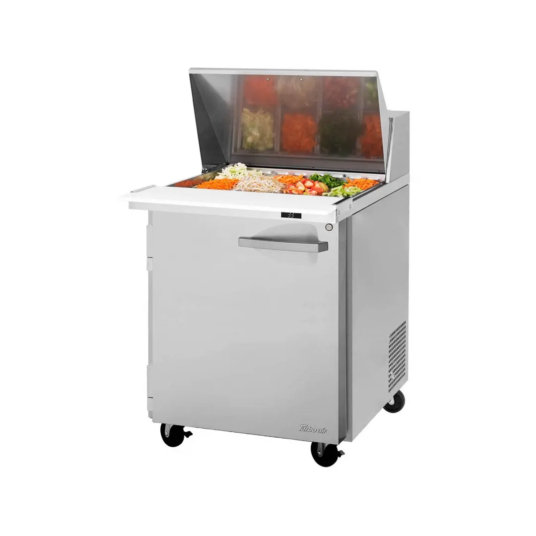 Turbo Air PST-28-12-N 27" Mega Top Sandwich/Salad Prep Table w/ 1 Door, 12 Pans