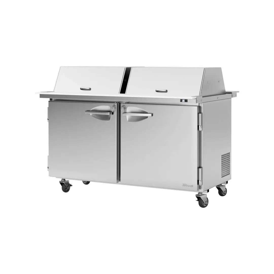 Turbo Air PST-60-24-N-DS 60" Mega Top Sandwich/Salad Prep Table w/ 2 Doors, 24 Pans
