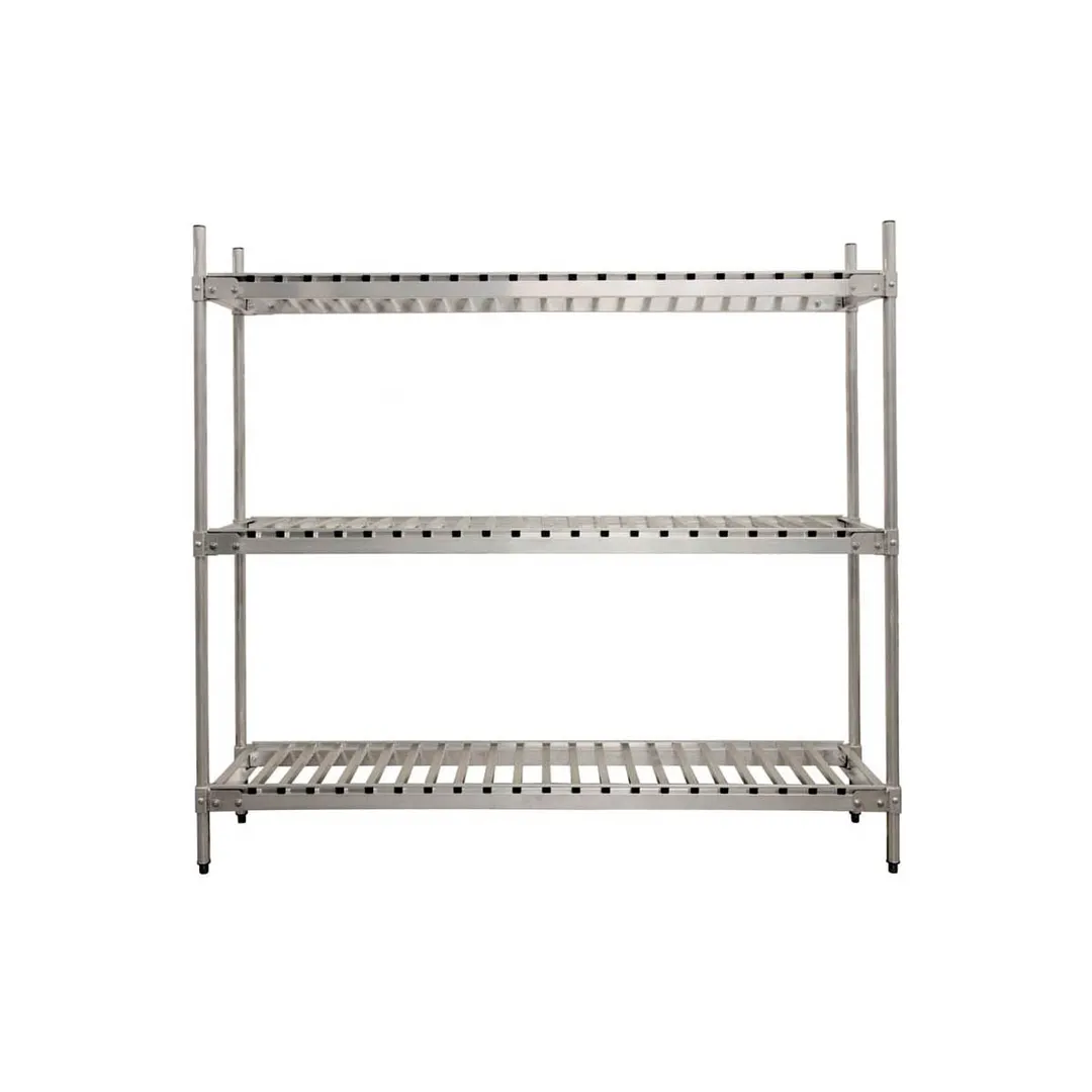 Prairie View KR2078580 Aluminum Keg Rack with 12 Kegs Capacity and 3 Shelves