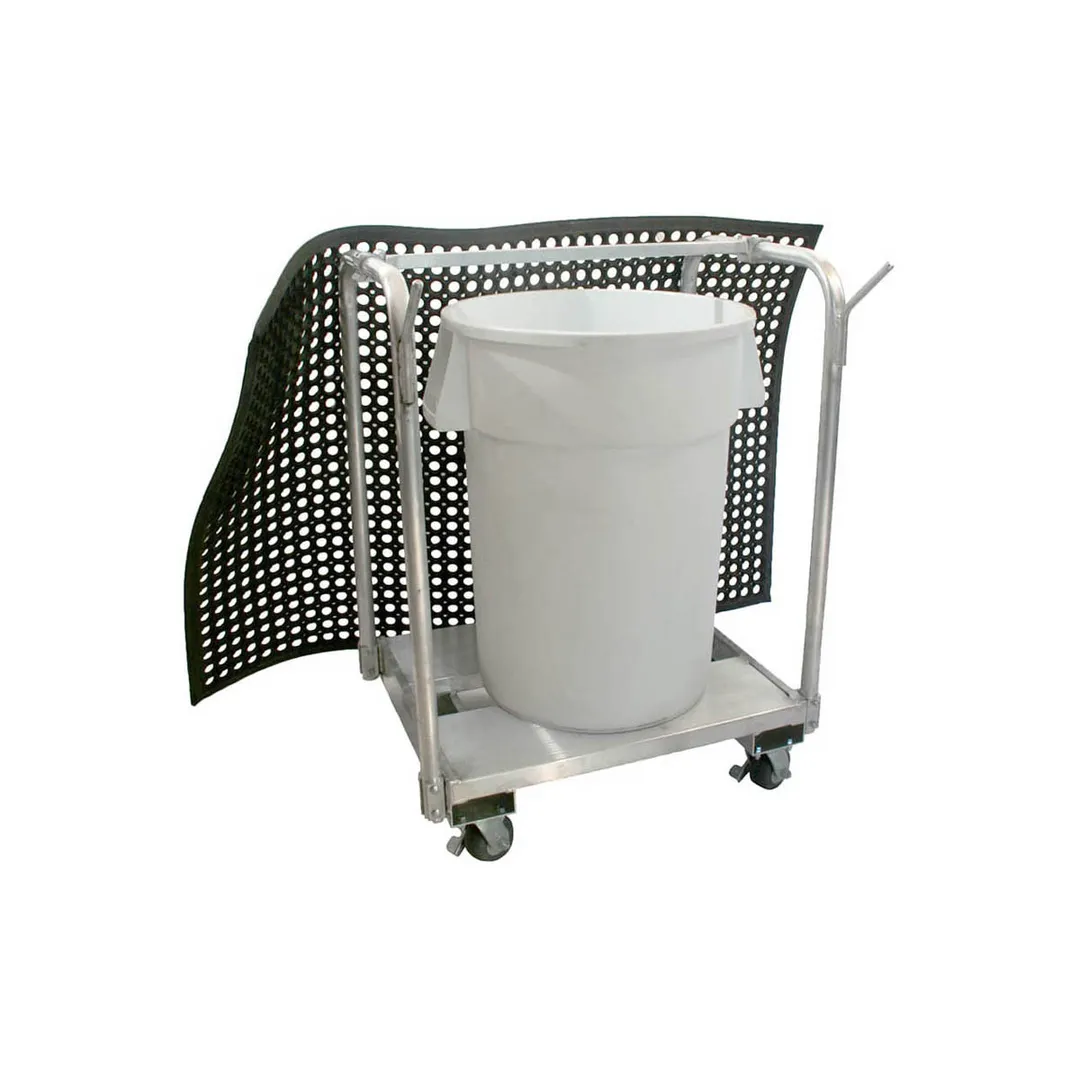 Prairie View MCA344636 Aluminum Mat Transport Cart - 34" x 46" x 36"