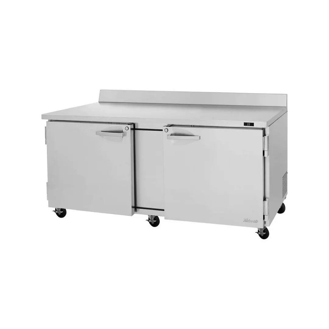 Turbo Air PWR-72-N 72" 2-Section Worktop Refrigerator w/ 2 Doors, 18.8 cu. ft.