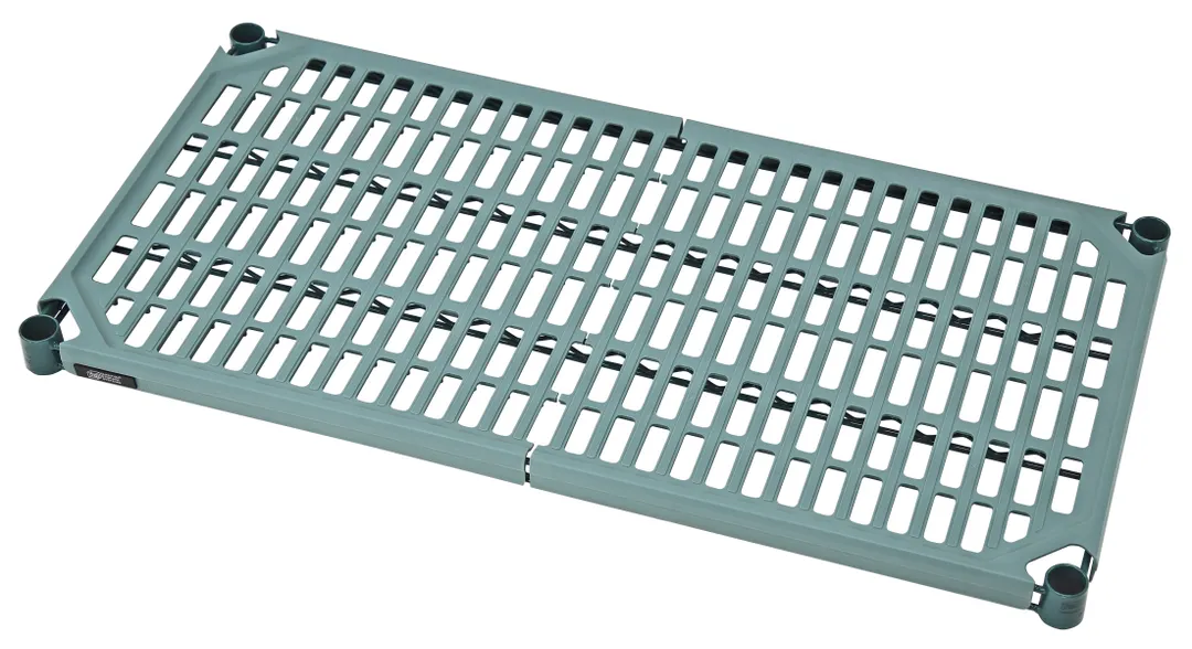 Quantum 1454WPM Polymer Shelf Mat, 54"W x 14"D, Green Epoxy Antimicrobial Finish, NSF, Dishwasher Safe
