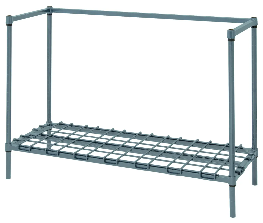 Quantum 184234DGY Wire Modular Dunnage Rack - 42"W X 18"D X 34"H