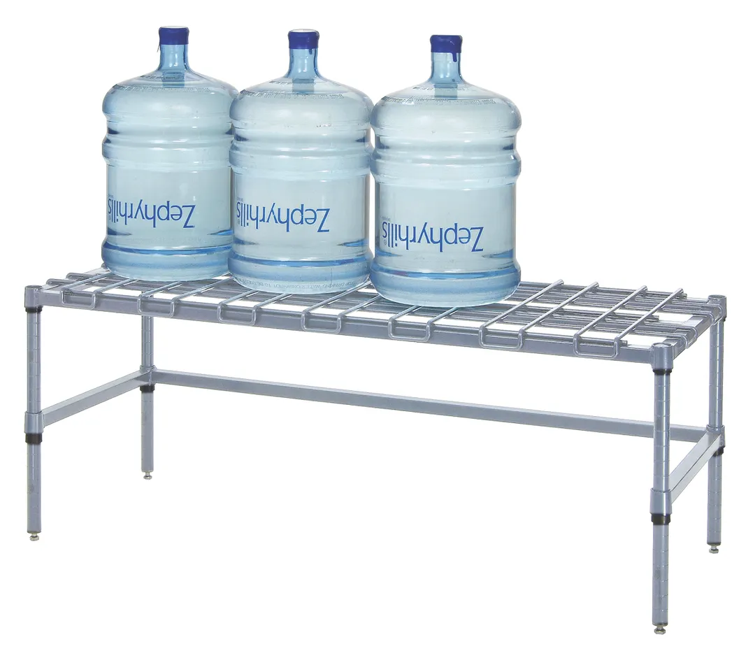 Quantum 242414DGY Wire 1500 lb. Modular Dunnage Rack - 24"W X 24"D X 14"H