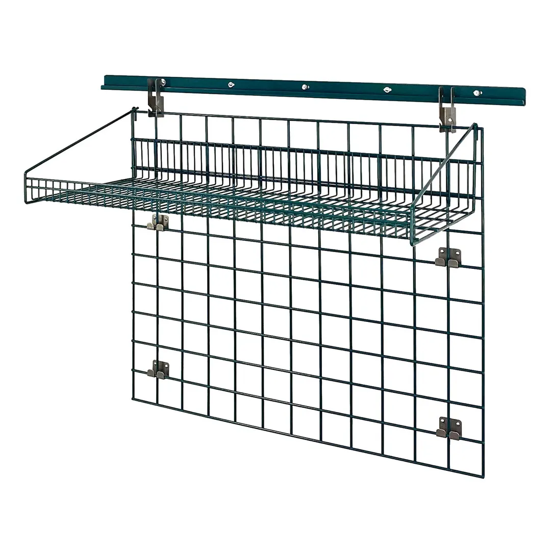 Quantum SGK-403036-1P Green Epoxy Wall Mounting Store Grid Medium-Duty Kit