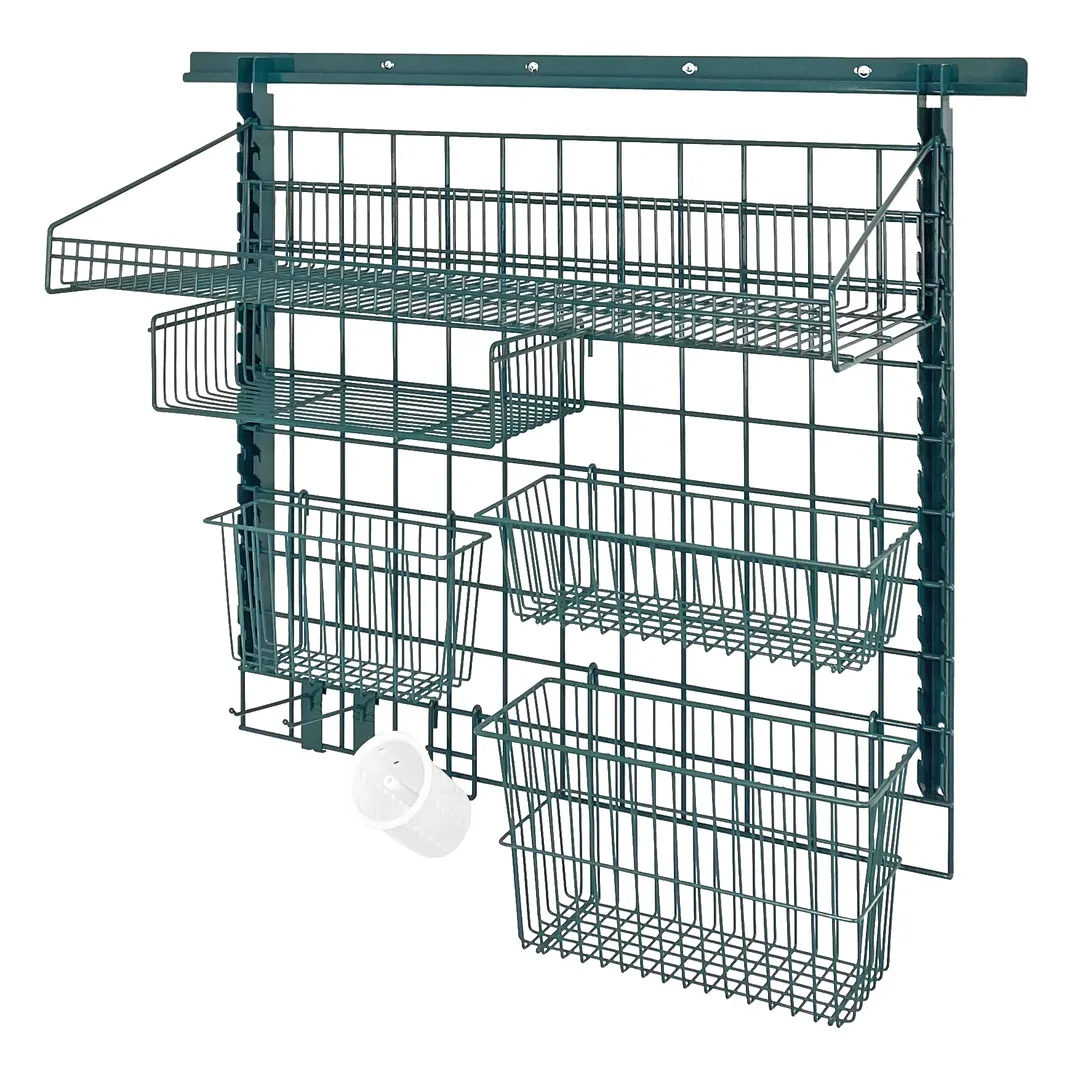 Quantum SGK-403036-3P Green Epoxy Wall Mounting Store Grid Medium-Duty Kit