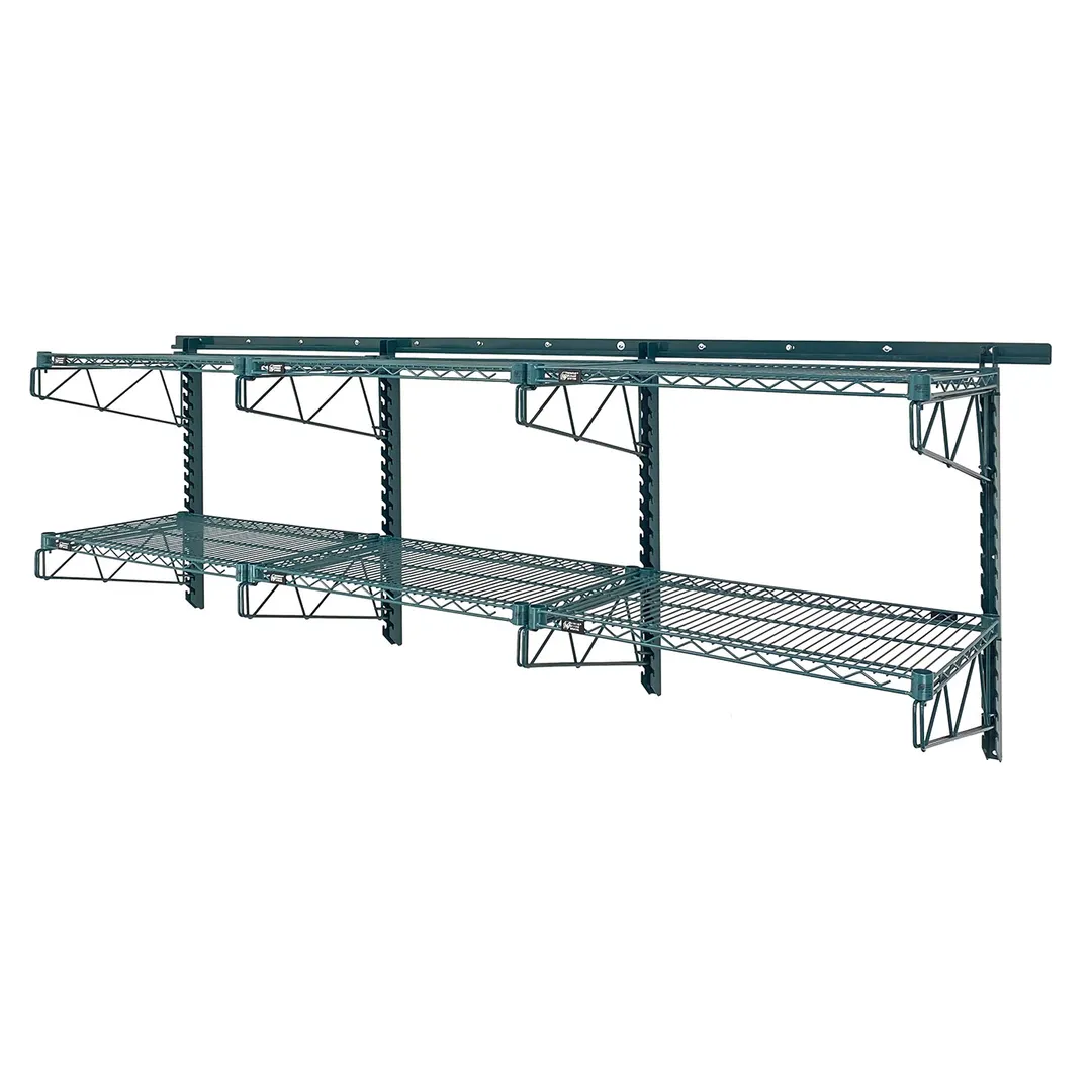 Quantum SGK-961830-1P Green Epoxy Wall Mounting Store Grid Medium-Duty Kit