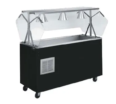 Vollrath R3871760 60" 2-Series Affordable Portable™ Refrigerated Cold Food Pan w/ Lights, (4) Pan