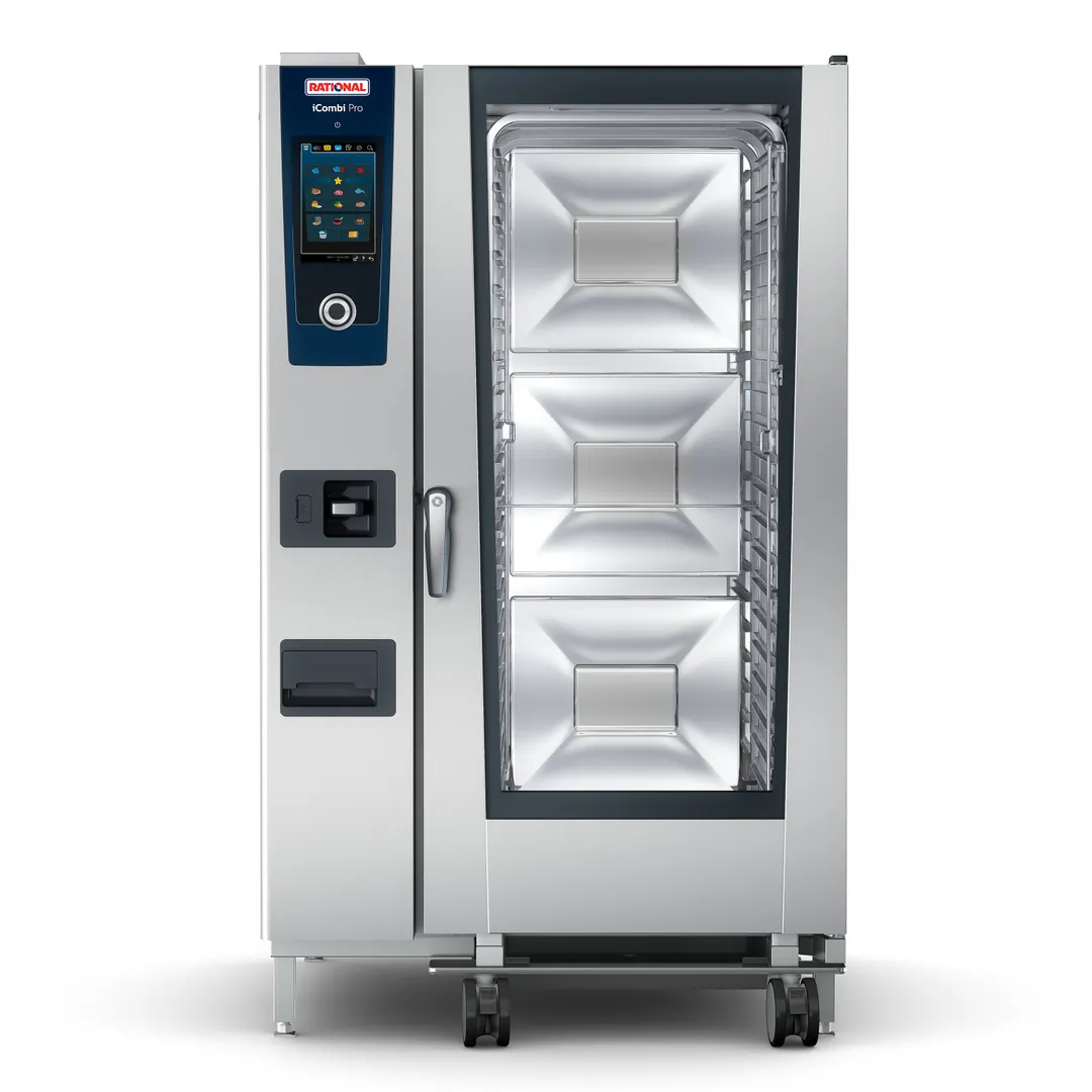 RATIONAL ICP 20-FULL E 480V 3 PH (LM100GE) iCombi Pro Full Size Electric Combi Oven w/ 20 Pans, Programmable Controls, Steam Generator