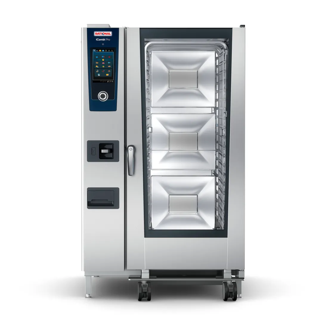 RATIONAL ICP 20-FULL LP 208/240V 1 PH (LM100GG)  Full Size LP Gas Combi Oven w/ 20 Pans, Programmable Controls, Steam Generator