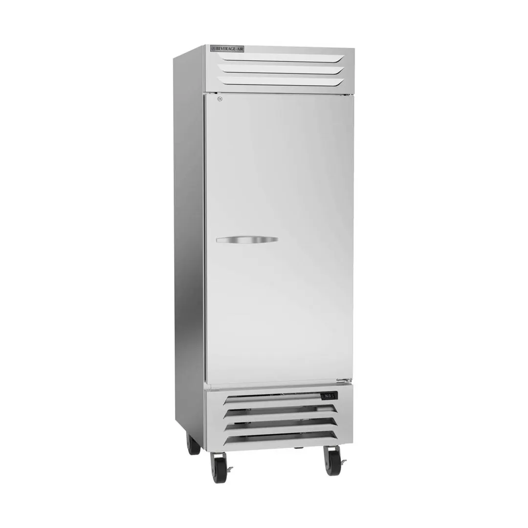 Beverage Air RB27HC-1S 30" 1-Section Reach-In Refrigerator w/ Solid Full Door, Bottom Mounted, Aluminum Interior, 26 cu. ft.
