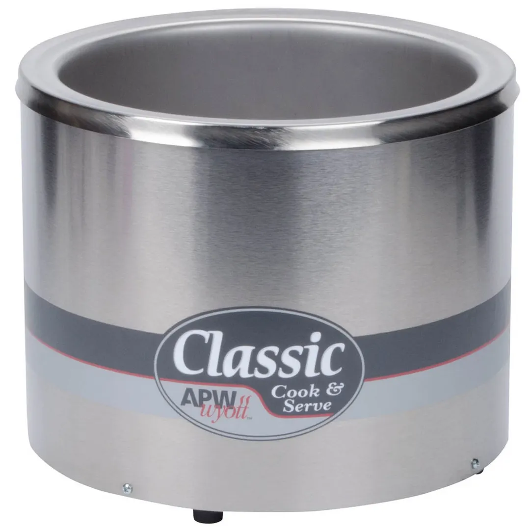 APW Wyott RCW-11 11 Qt Countertop Soup Warmer w/ Thermostatic Controls, 1.2 kW