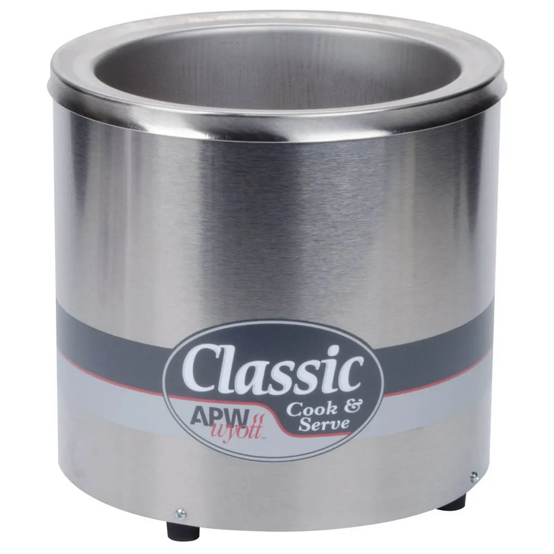 APW Wyott RCW-7 7 qt Countertop Soup / Food Warmer w/ Thermostatic Controls, 1 kW