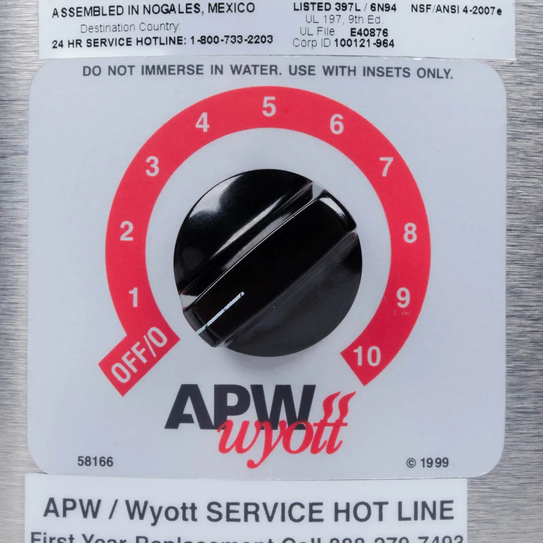 APW Wyott RCW-7 7 qt Countertop Soup / Food Warmer w/ Thermostatic Controls, 1 kW