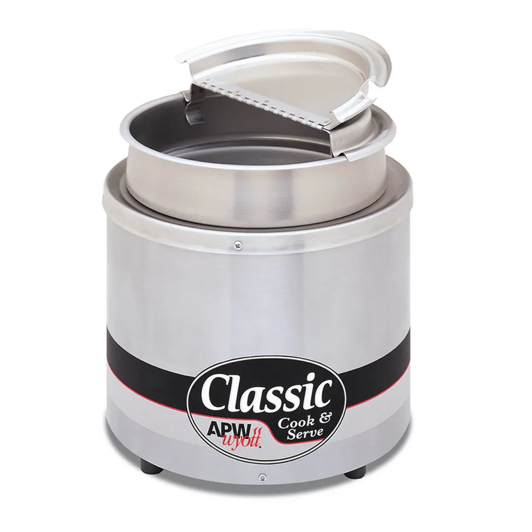 APW Wyott RCW-7SP 7 Qt. Countertop Food Pan Warmer/Cooker w/ Thermostatic Controls