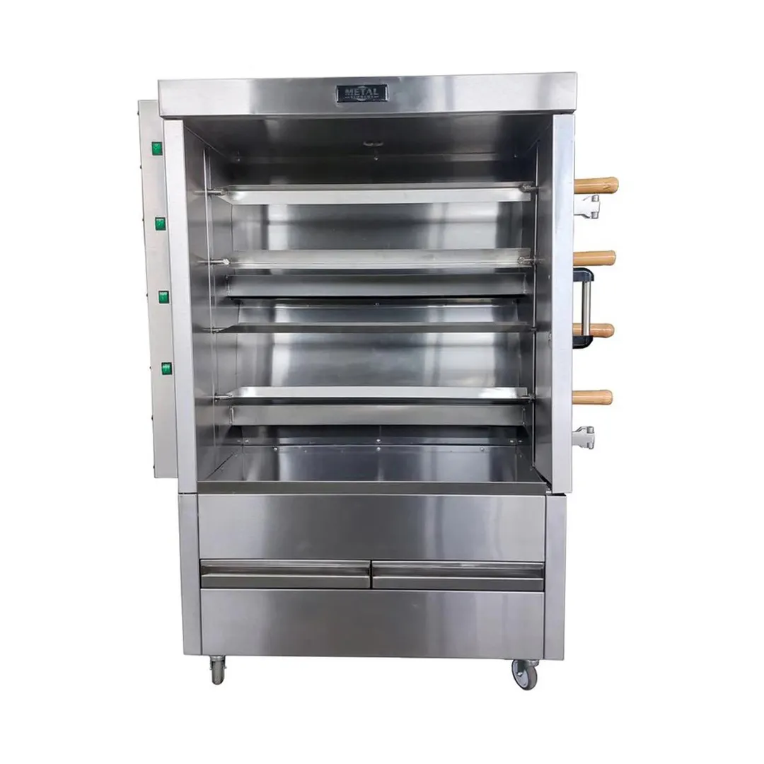 AMPTO FRE4VE Metal Supreme Electric Rotisserie Oven, 16 Chicken Capacity