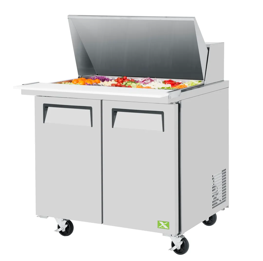 RefrigerationX XST-36-15-N6 36" Mega Top Sandwich/Salad Prep Table w/ 2 Doors, 15 Pans