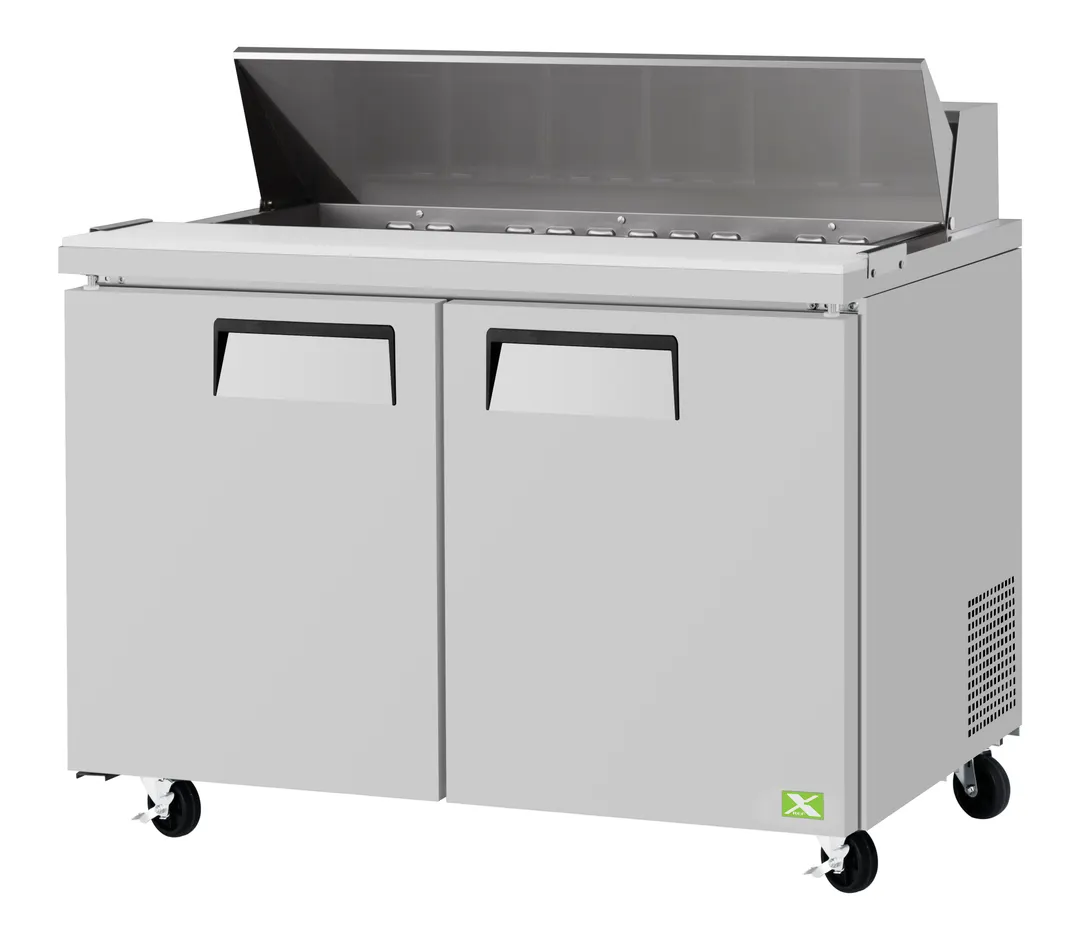 RefrigerationX XST-60-N 60" 2-Door Sandwich and Salad Prep Table, 16 Pans, Stainless Steel