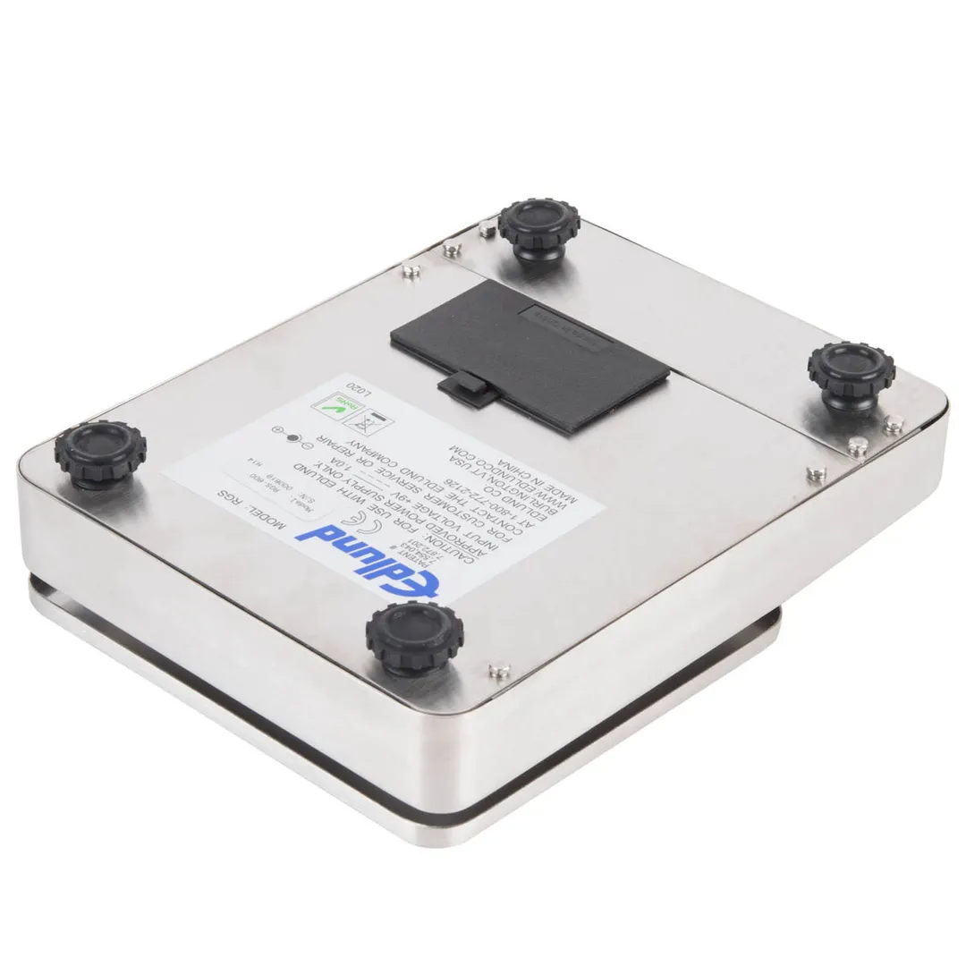 Edlund RGS-600 Digital Portion Scale – 1‑9 lb, Dual‑Voltage AC, Stainless Steel Housing, 0.01 oz Precision