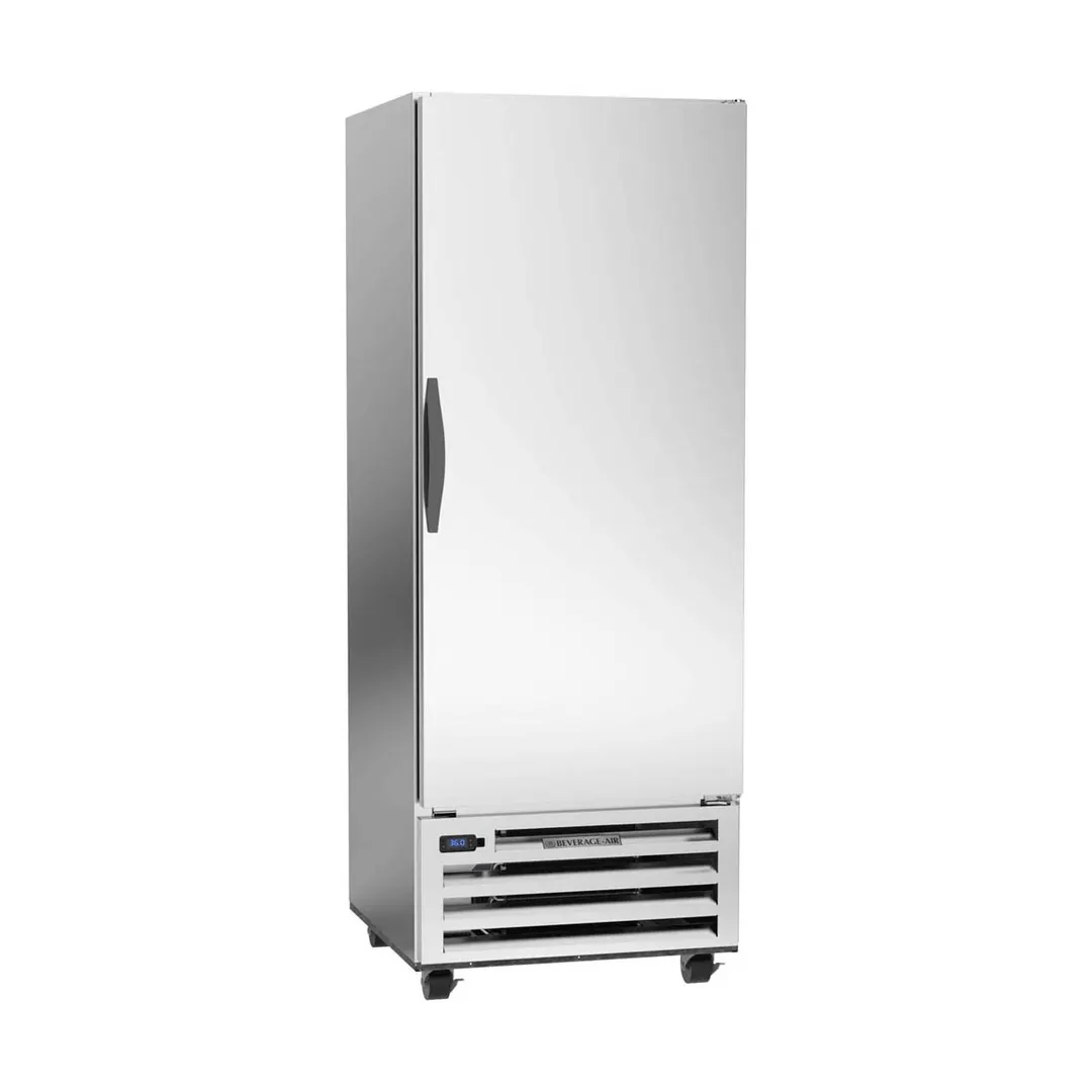 Beverage Air RI18HC 27" 1-Section Reach-In Refrigerator w/ Solid Full Door, Bottom Mounted, 1/4 hp, 17 cu. ft.