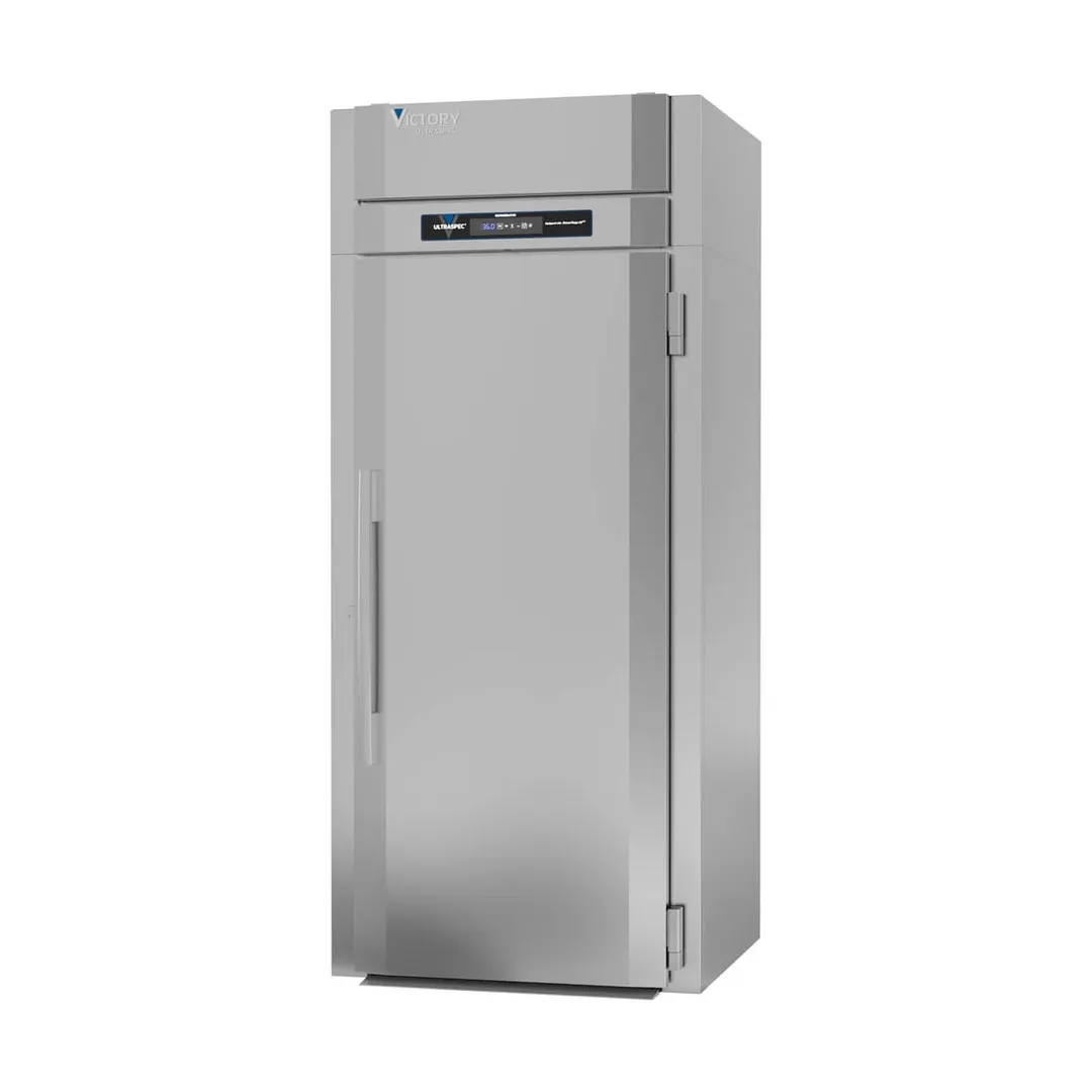 Victory RIS-1D-S1-PT-HC 36" 1-Section Roll-Thru Refrigerator w/ 2 Solid Doors, Stainless Steel, 38.69 cu. ft.