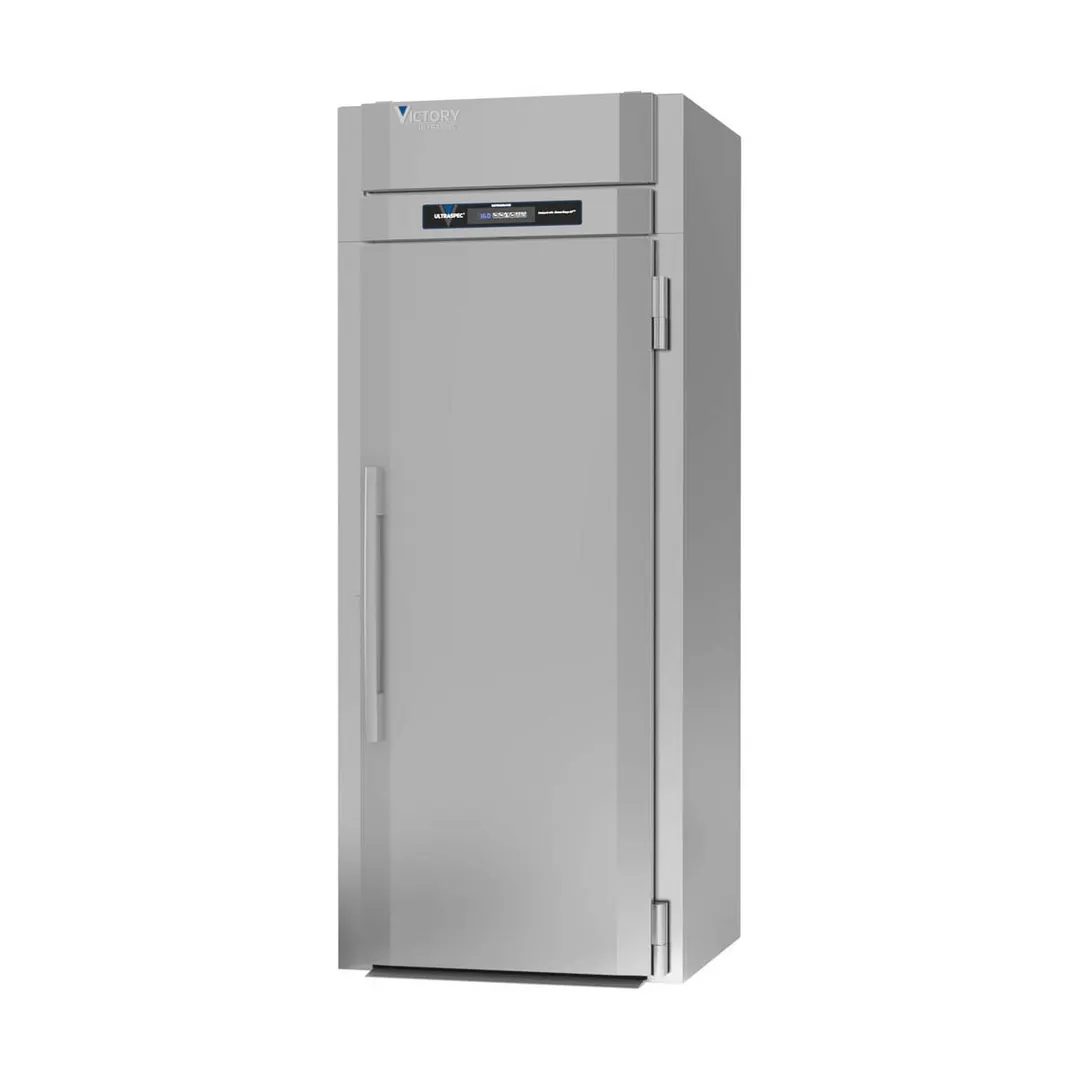 Victory RIS-1D-S1-PT-XH-HC 36" 1-Section Roll-Thru Refrigerator w/ 2 Solid Doors, Extra High, Stainless Steel, 42.27 cu. ft.