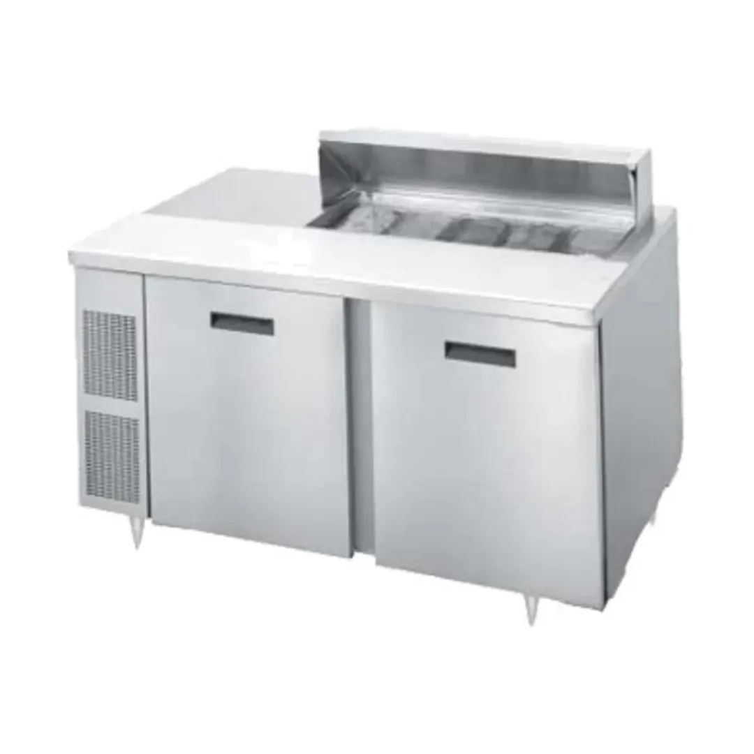 Randell 9200-513 60" 2-Door Sandwich and Salad Prep Table, 10 Pans, Stainless Steel